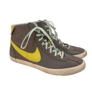 Nike Women's Grey Bruin Lite Nylon Mid Trainer Sneakers Size 8